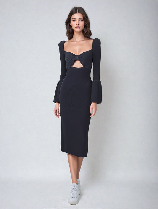 Slim Fitted Midi Dress