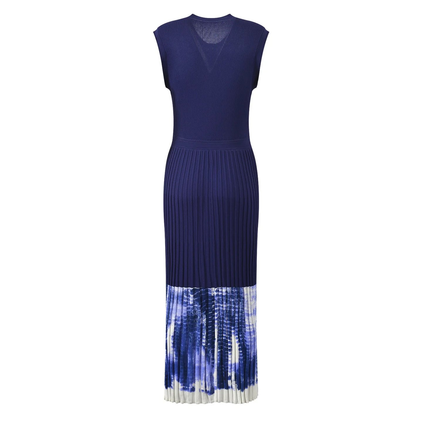 Tie-dye Knitted Slim Fit Dress