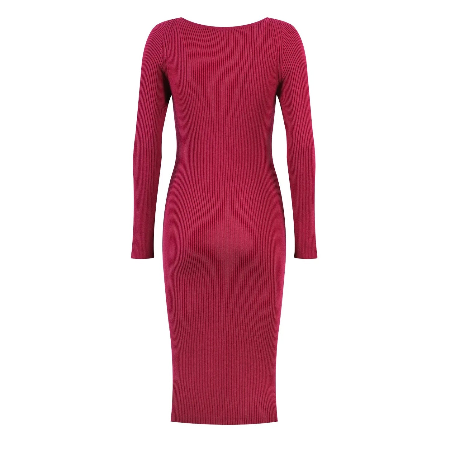 Long Sleeve Slim Fitted Dress